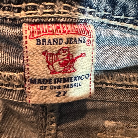 True Religion Julie Jeans Women’s Size 27 Bootcut Light Wash Y2K 90s - Picture 6 of 7